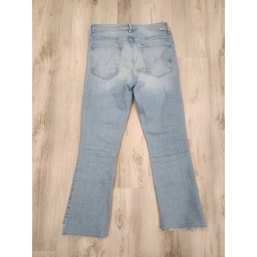 Mother The Insider Crop Step Fray Denim Jeans Womens 30 Blue Limited Edition - Picture 6 of 12